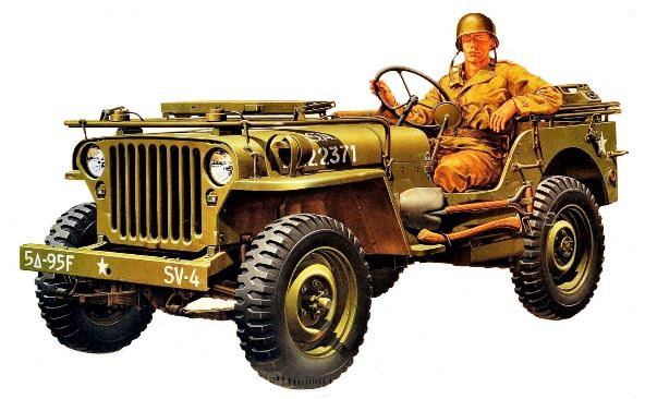 35219 Tamiya ������������ 1/4-������ ���� 4�4 WILLYS MB (2 �������� ������) � 1 ������� �������� ���